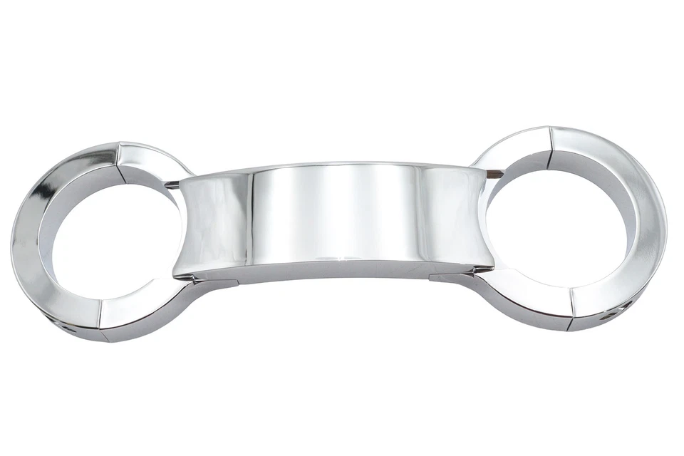 Soporte de horquilla cromado para Harley 49 mm FXD Dyna Glide Super Glide Low Rider personalizado Foto 2 de 4