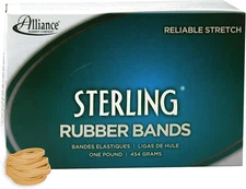 Alliance Rubber 24275 Sterling Rubber Bands Size #27, 1 Lb Box Contains Approx