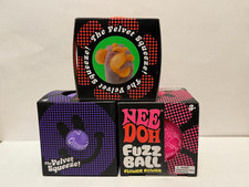 Needoh FUZZ BALL Flower Power Nee Doh Squish Stress Ball mutli-color