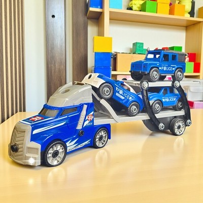 Interactive Truck Playset with Realistic Lights and Music - 2-in-1 Design