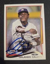 Orlando Calixte Autograph Signed 2014 Topps Pro Debut Kansas City Royals