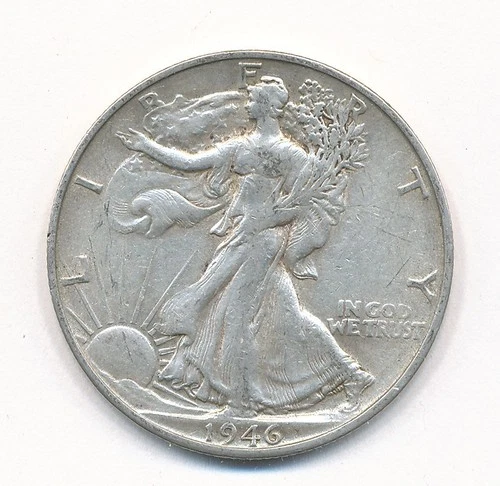 1946 S WALKING LIBERTY SILVER HALF DOLLAR