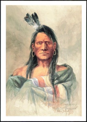 Native American Charles M. Russell, E. S. Paxson, Schatzlein Fort Worth, Texas