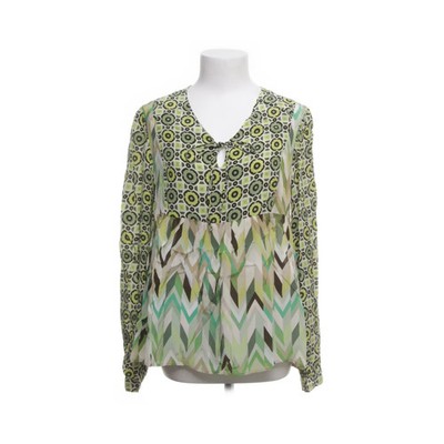 Frog Box, Bluse, Größe: 34, Grün/Mehrfarbig, Medaillon, Damen #Bjk