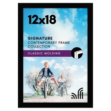 Americanflat 12x18 Poster Frame with Shatter-Resistant Glass - Signature