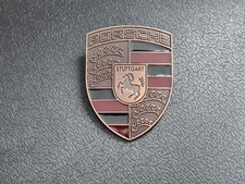 Porsche Hood Crest Badge Emblem Copper Gold 911 993 991 997 Turbo Gt3 Macan Porsche Hood Crest Badge Emblem Copper Gold 911 993 991 997 Turbo Gt3 Macan