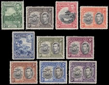 Granada 123/32 1937-50 Serie Laufend Von 1934 Mit Efigie Jorge VI MNH