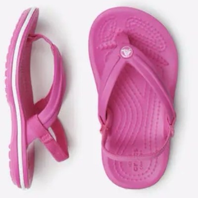 CROCS Kids' Crocband  Strap Flip 205777 Hot pink Size C 6
