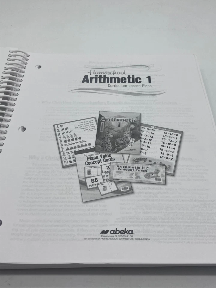 Abeka Homeschool Arithmetic 1 Lesson Plans + Work Text + Test & Speed Drill Key+ - Image 4 of 4