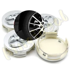 4X SILVER WHEEL CENTER CAPS 62MM FOR CAMRY AVALON COROLLA HIGHLANDER SIENNA RAV4