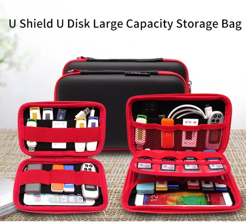 2.5 Inch Hard Drive Accessories Case Bag for WD Seagate HDD Power Phone USB - Afbeelding 22 van 26