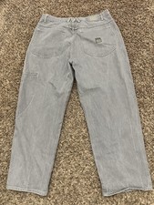 VTG Y2K Marithe Francois Girbaud Jeans Mens Gray Denim Skater Hip Hop Sz 40x30