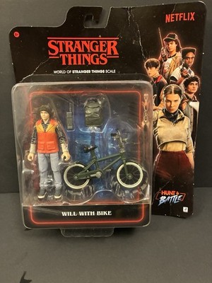 Stranger Things Will with Bike Figure Hunt & Battle NEW Sealed - ROUGH PKG
