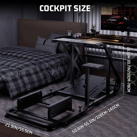 Hottoby Racing Simulator Cockpit Adjustable Wheel Stand Fits Logitech G920 G923