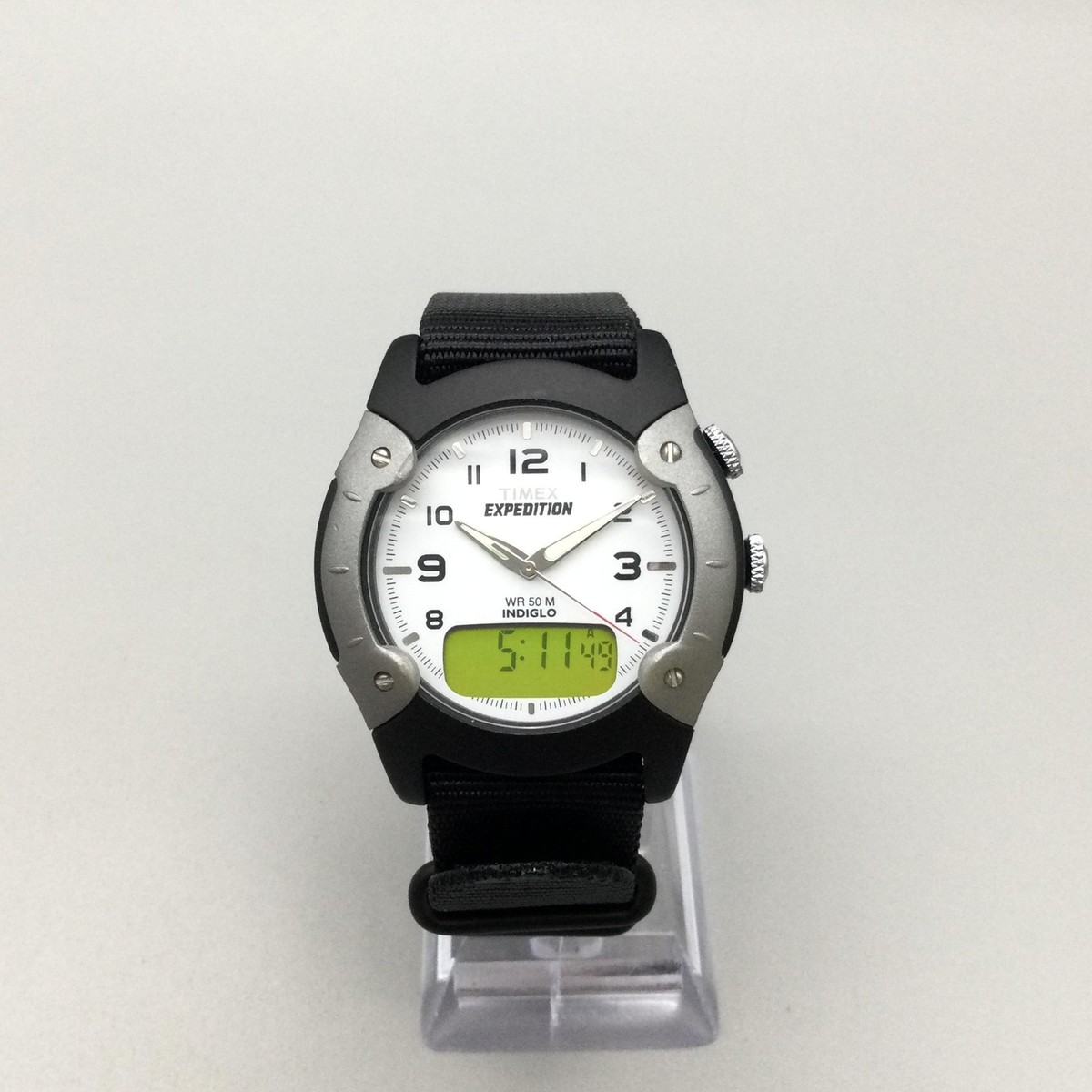 Timex Expedition Watch Mens 39mm Analog Digital Indiglo WR 50M New