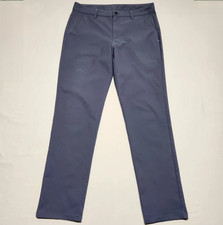 Vuori Meta Men Size 32 Gray Slimming Chino Performance Pants V427 Straight Leg