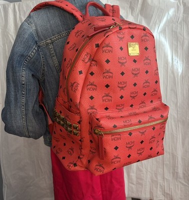 MCM Stark Backpack Visetos Side Stud