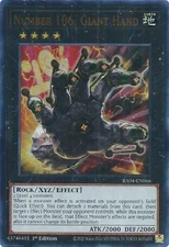 Number 106: Giant Hand - RA04-EN066 - Ultra Rare - 1st Edition - Near Mint
