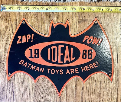 #ad #ad Batman Toys Sign Batman Porcelain Sign Heavy Large 12 Inch Sign $95.95