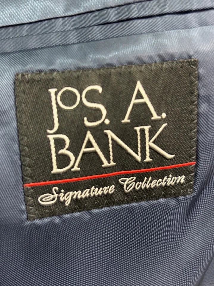 Traje Pantalón Jos A Bank 38S 30x29 Azul Marino Seda Lana 2 piezas Colección Signature Foto 4 de 4