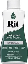 Rit Liquid Fabric Dye 8-Ounce Dark Green – Tinte Líquido para Telas Verde Oscuro