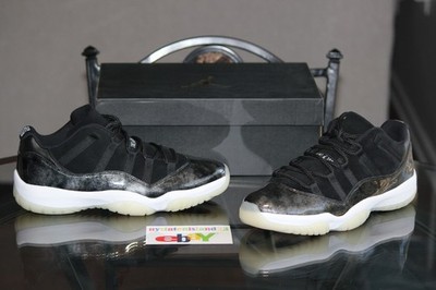 Deadstock Nike Air Retro Jordan 11 XI Low Barons Black White 