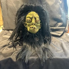 2003 The Paper Magic Group Shrunken Head Halloween Full Rubber Mask Voodoo Adult