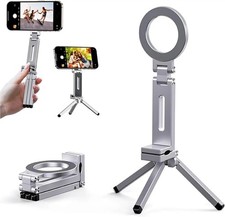 Foldable Magnetic Phone Tripod Holder 360 Rotating Portable Stand