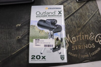 Celestron Outland X 20x50 Monocular w/ Tripod & Smartphone Adapter, 11 mm: 72372