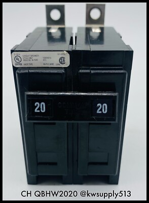 Qbhw2020 QBHW2020 ~ CH QBHW2020 20A 2P 120/240V QBHW MCCB ~ Inspected/90 Day ...