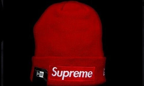 BRAND NEW FW16 SUPREME NEW ERA BOX LOGO BEANIE RED