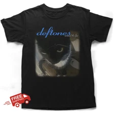 Deftones Around The Fur Black -Orange Cat Funny gift All size