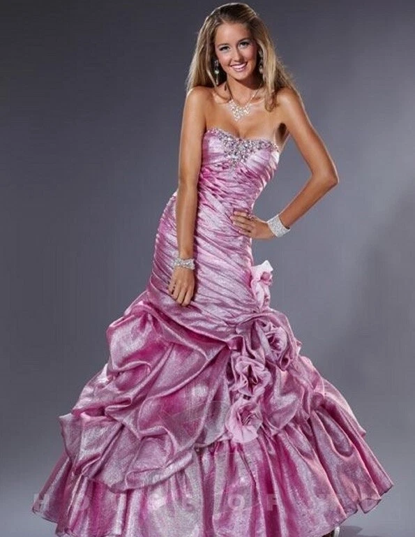 SUPER SALE Tiffany Designs Prom Dress Hot Pink 16616 Size 12 NWT