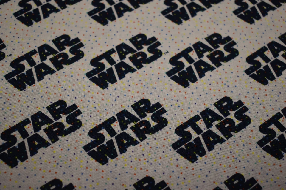 14 - 10" fabric squares Star Wars 100% cotton black beige rainbow layer cake - Image 2 of 2