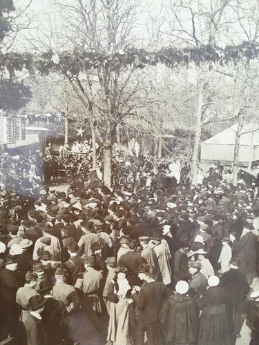 Photographie ancienne fete populaire 1906 tampon St Amand en Puisaye grès potier - Photo 4/9