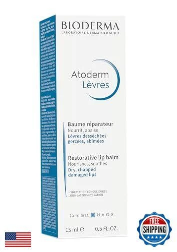 Bálsamo labial Bioderma Atoderm - Bálsamo labial hidratante y nutritivo para seco, Cha Foto 2 de 4
