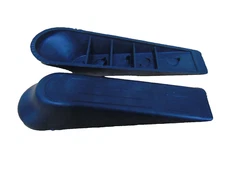 bottom door stopper black hard plastic packaging 4 pieces