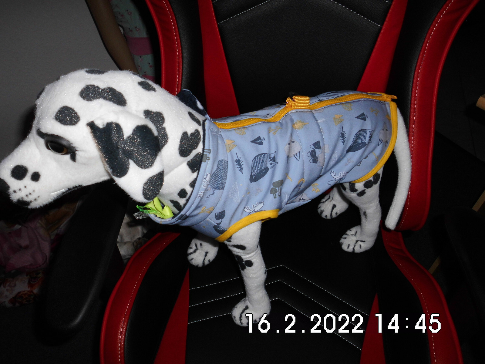 Hunde Mantel mit Geschirr Wind und Wasserdicht Hundejacke mit Reißverschluss  