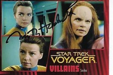 MARTHA HACKETT SIGNED 2015 STAR TEK VOYAGER HEROES & VILLAINS #84 - SESKA