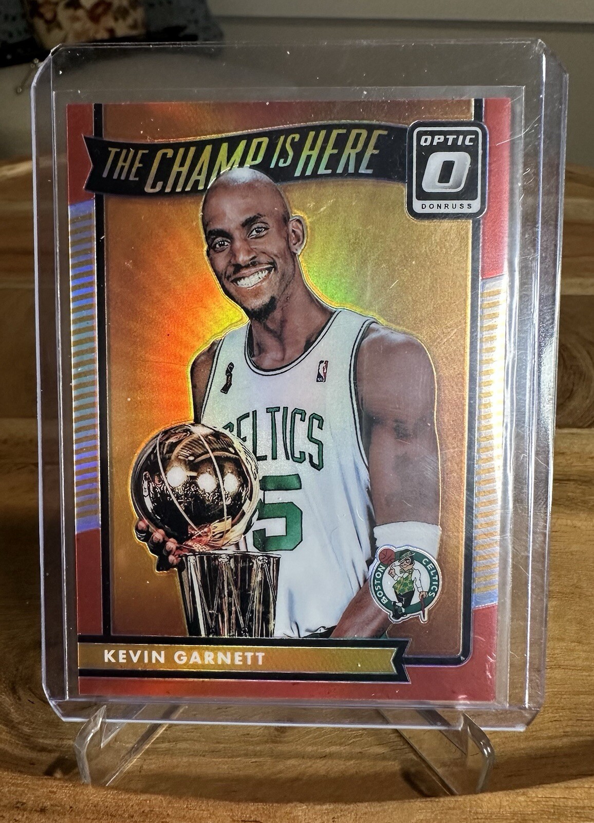 2016 Panini Donruss Optic The Champ is Here Red Prizm /99 Kevin Garnett #11 HOF
