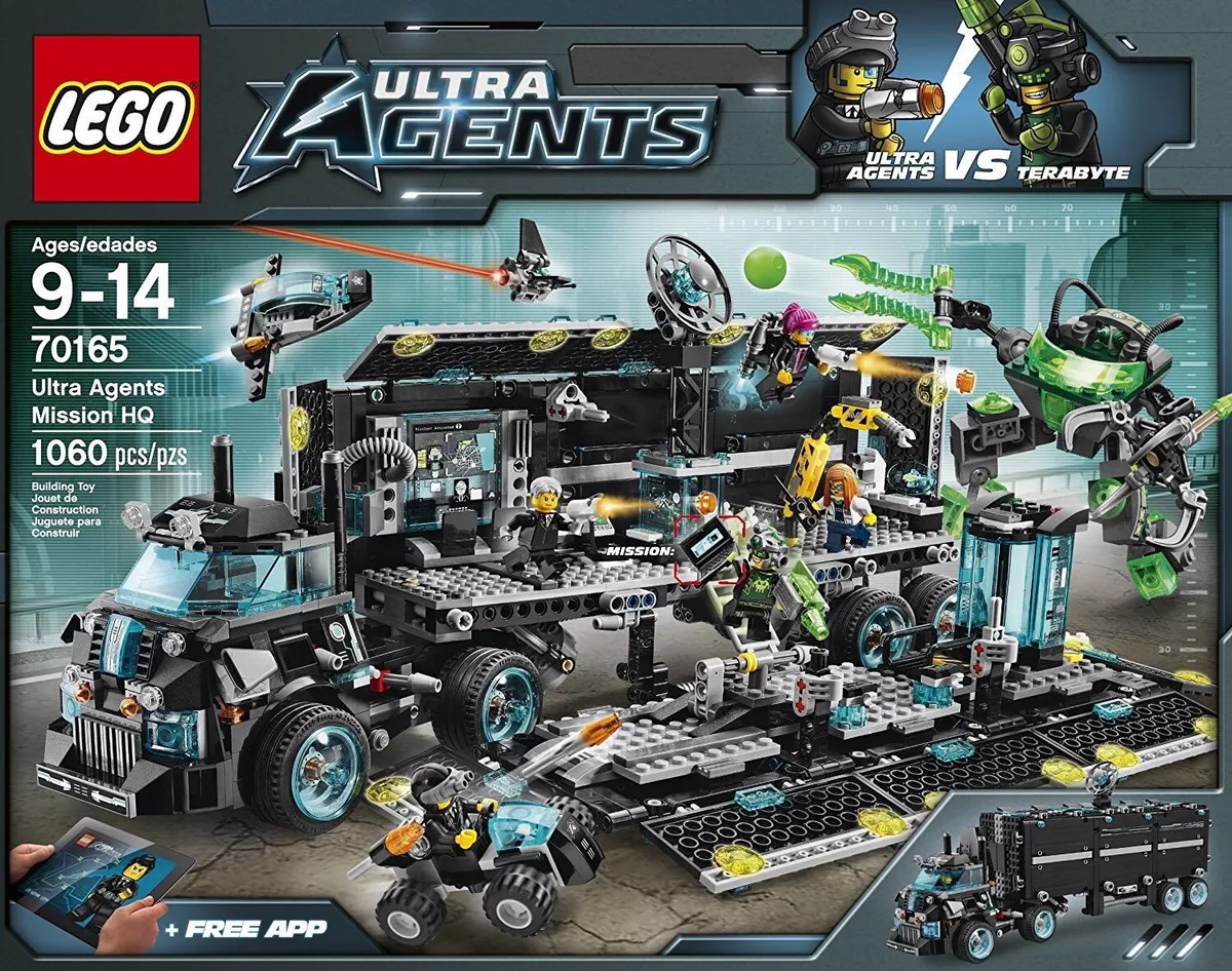 LEGO 70165 ULTRA AGENTS MISSION HQ, AGES 9-14, 1060 PCS,