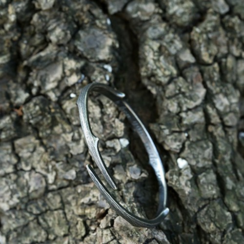 Fashion Men Bangle Open Cuff Bracelet Retro Thorn Bracelet Simple Barbed Jewelry - Picture 6 of 8