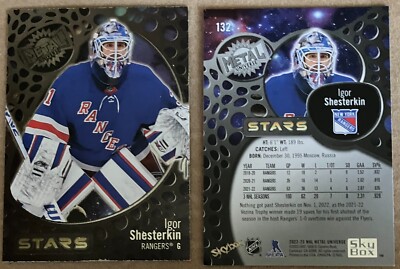 Igor Shesterkin #132 2022-23 Skybox Metal Universe Stars - New York Rangers