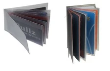 Plastic Wallet insert Set of 2 ID-Card Picture holder for mens 6Page MADE IN USA