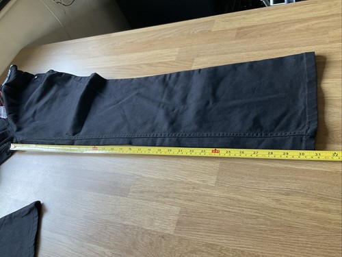 M&S Per Una "Roma" Ladies Black Cotton Mix Bootcut Stretch Black Jeans 12R - Picture 9 of 16