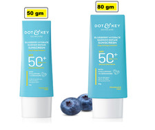 DOT  KEY Blueberry Hydrate Barrier Repair Sunscreen SPF 50 PA    1 Pack 