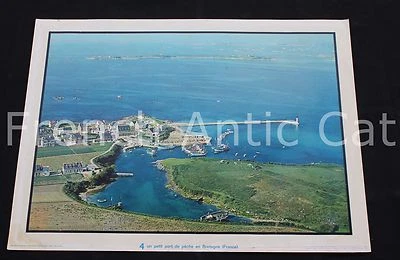 R165 Poster photographie Port Pêche Bretagne Rossignol 76*56 cm - Photo 1/3
