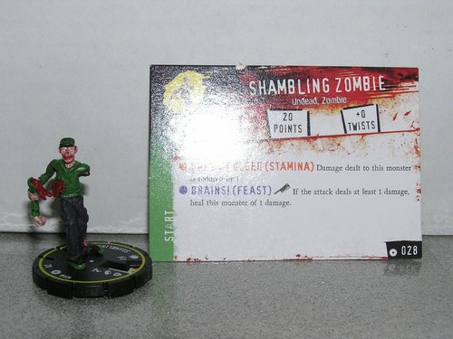 Horrorclix Base Set HRC-028 Shambling Zombie