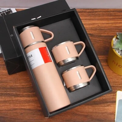 500 ml Edelstahl Thermoskanne Geschenkset Vakuumisolierte Flasche Kaffeebecher