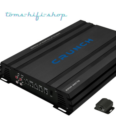 Crunch GPX-2200.1D 1-Kanal Verstärker Mono Endstufe Digital 2000 Watt GPX2000.1D